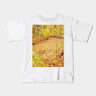 Leaf Covered Swamp Kids T-Shirt